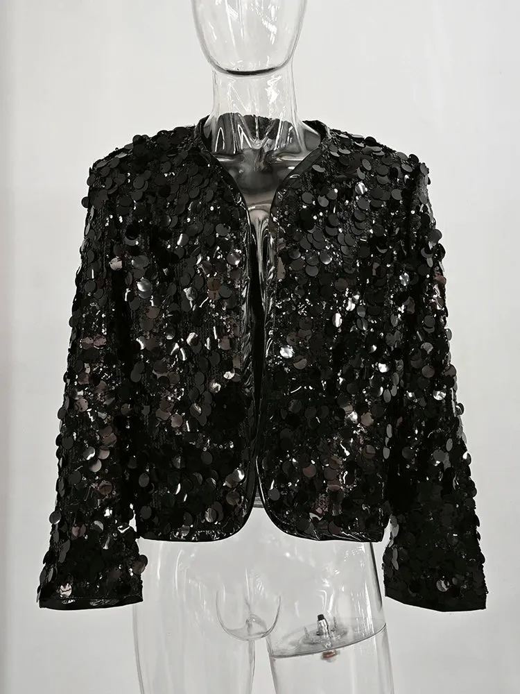 Men's Designer Elegant Sequin Coat Blazer