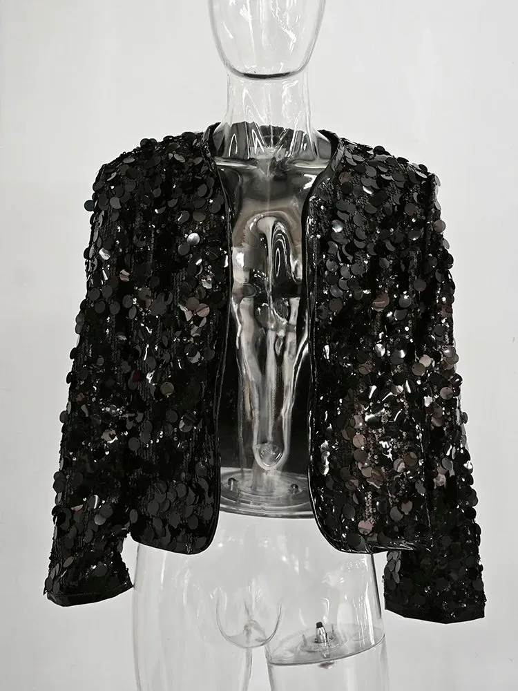 Men's Designer Elegant Sequin Coat Blazer