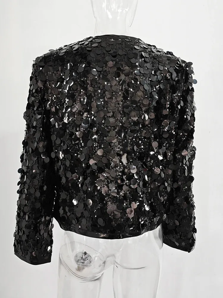 Men's Designer Elegant Sequin Coat Blazer