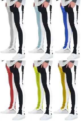 Mens Split Two Tone Track Pants Joggers