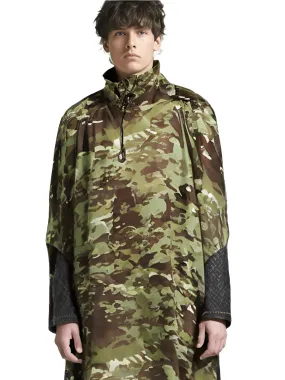 Military Impermeable Men's Camo Rain Poncho Waterproof Zipper Rain Coat Men's Raincoat Motorcycle Rain Poncho