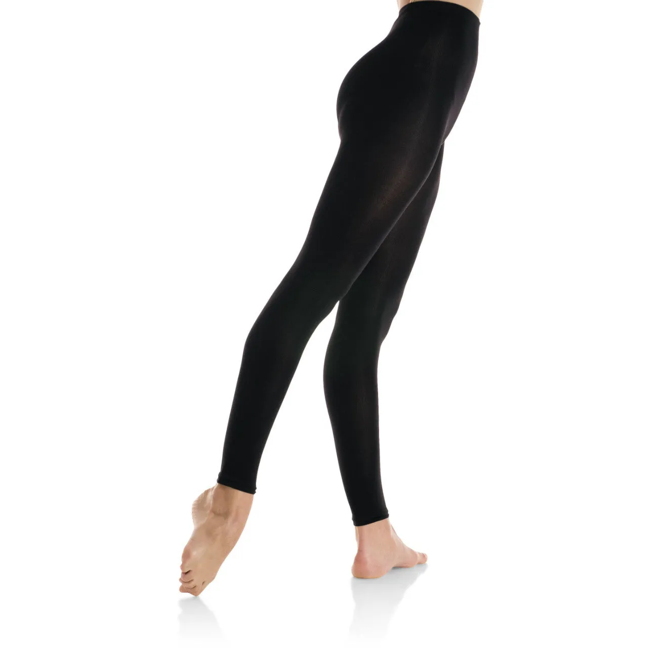 Mondor Black Durable Footless Tights