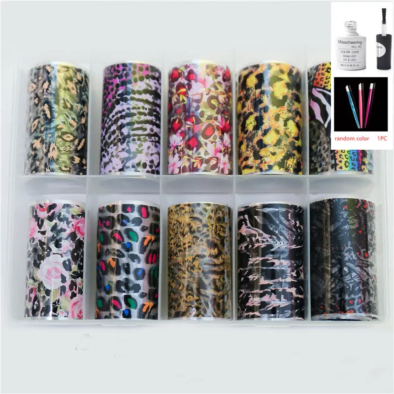 Nail Art Transfer Foils Set Of 12