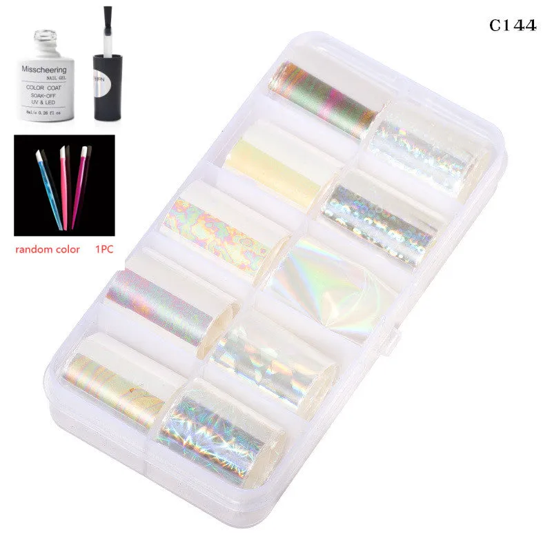 Nail Art Transfer Foils Set Of 12