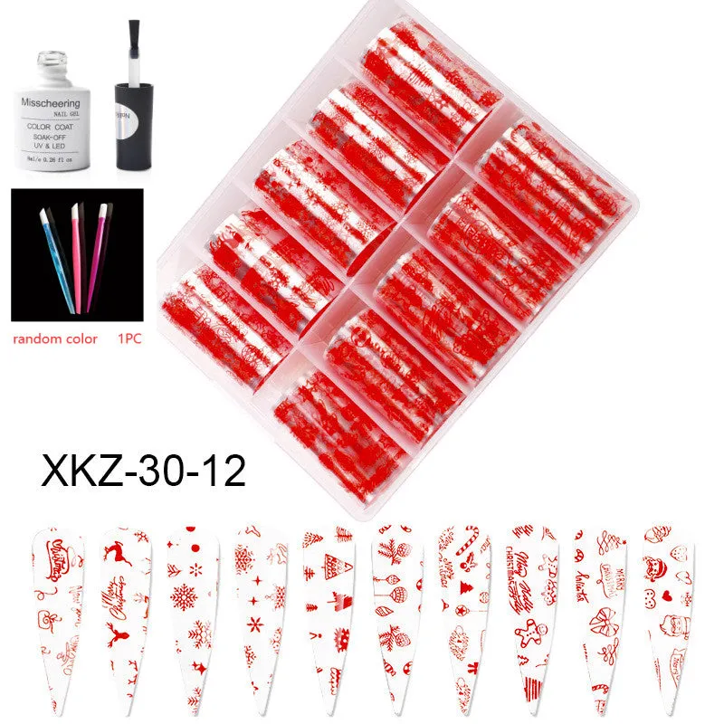 Nail Art Transfer Foils Set Of 12