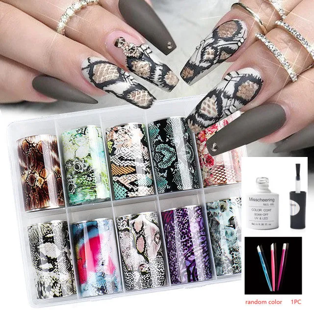 Nail Art Transfer Foils Set Of 12