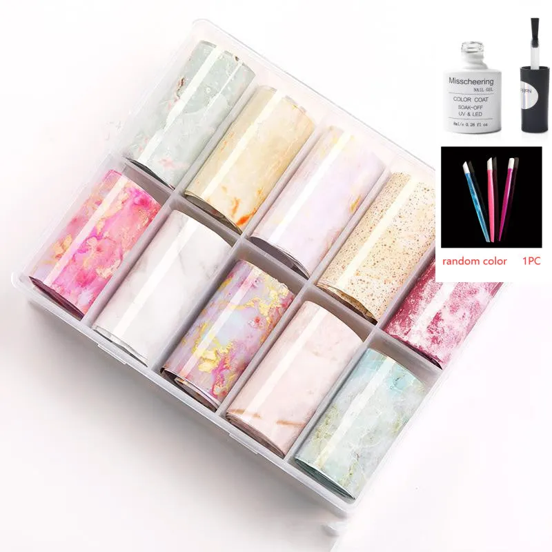 Nail Art Transfer Foils Set Of 12