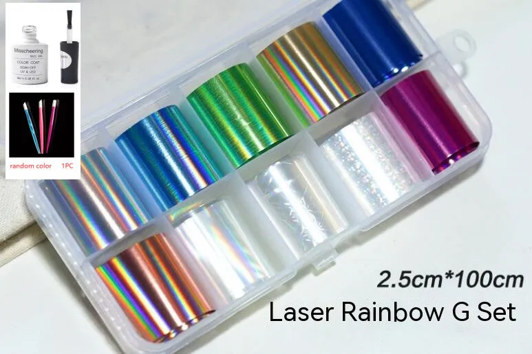 Nail Art Transfer Foils Set Of 12