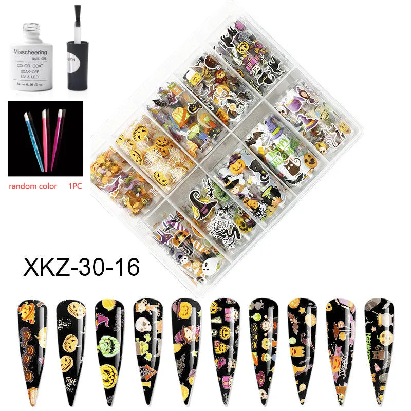 Nail Art Transfer Foils Set Of 12