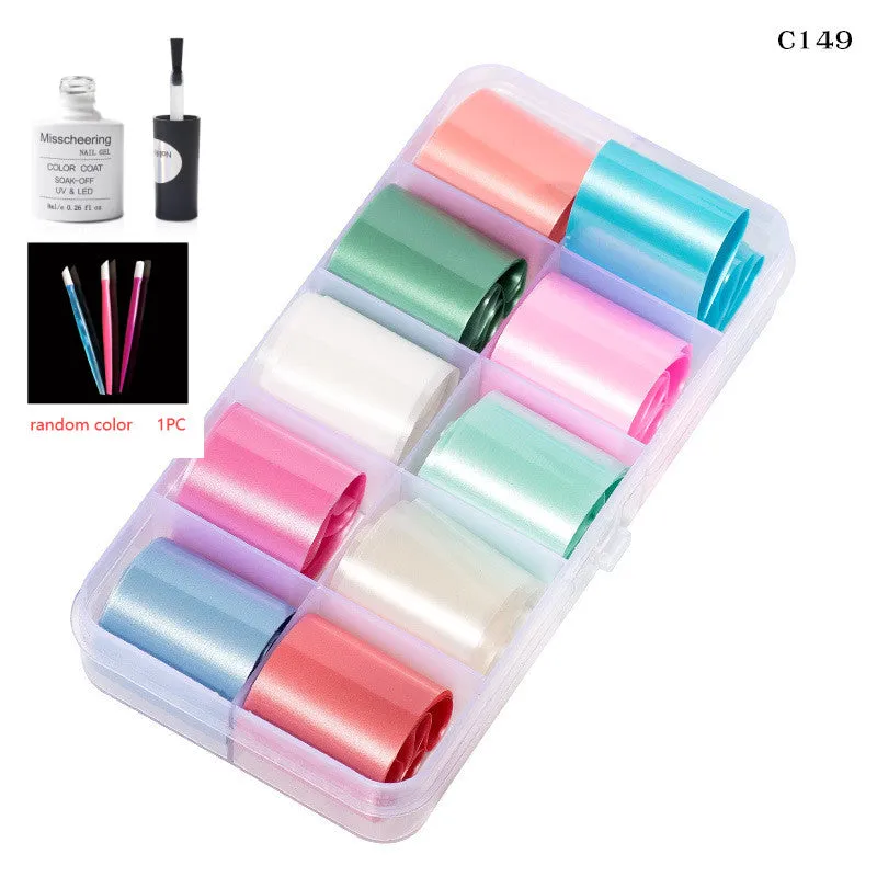 Nail Art Transfer Foils Set Of 12