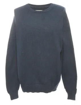 Navy Long Sleeved Jumper - M