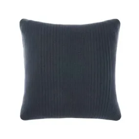 Osmond Square Filled Cushion Slate by Linen House