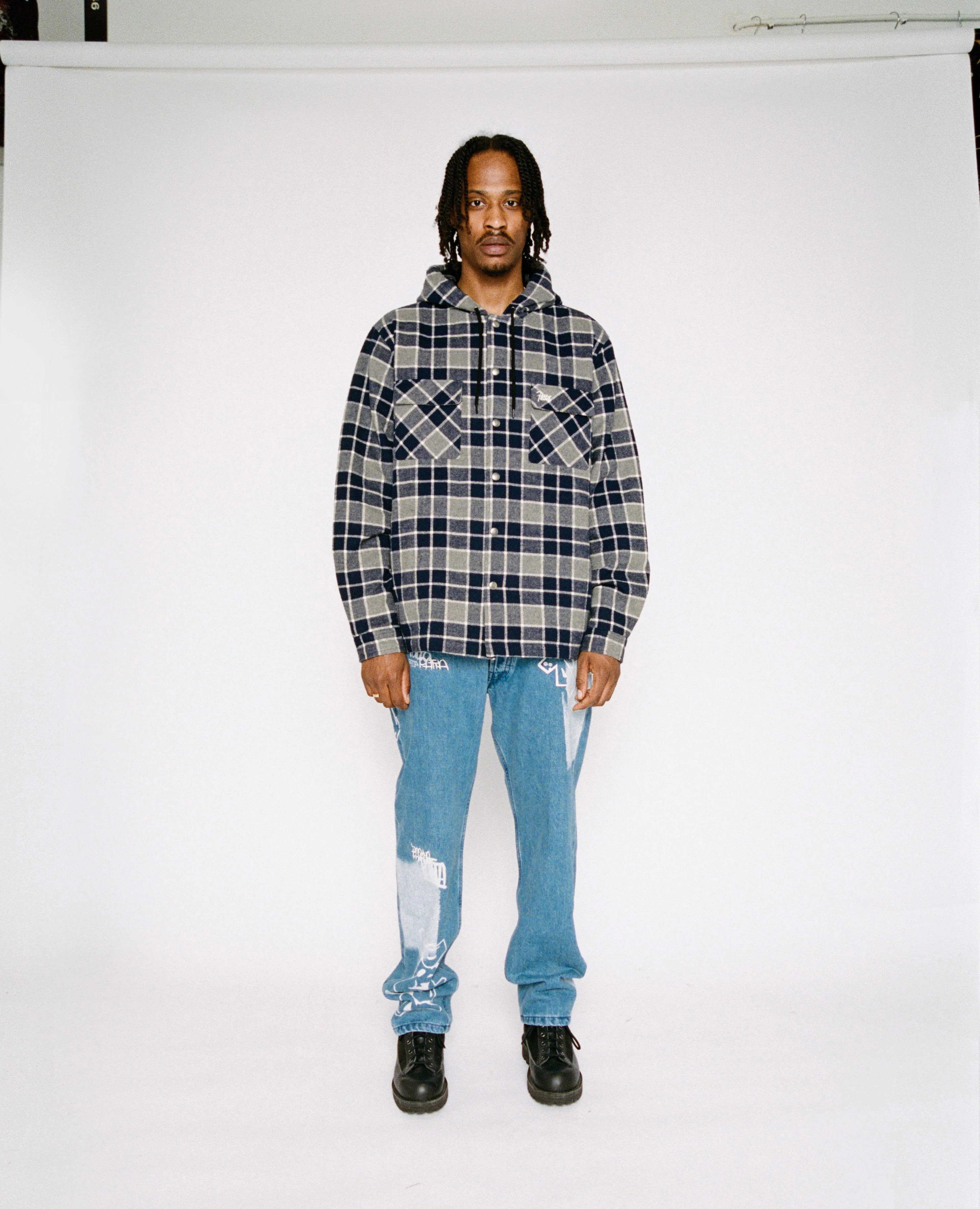 Patta Plaid Overshirt (Mourning Dove Check)