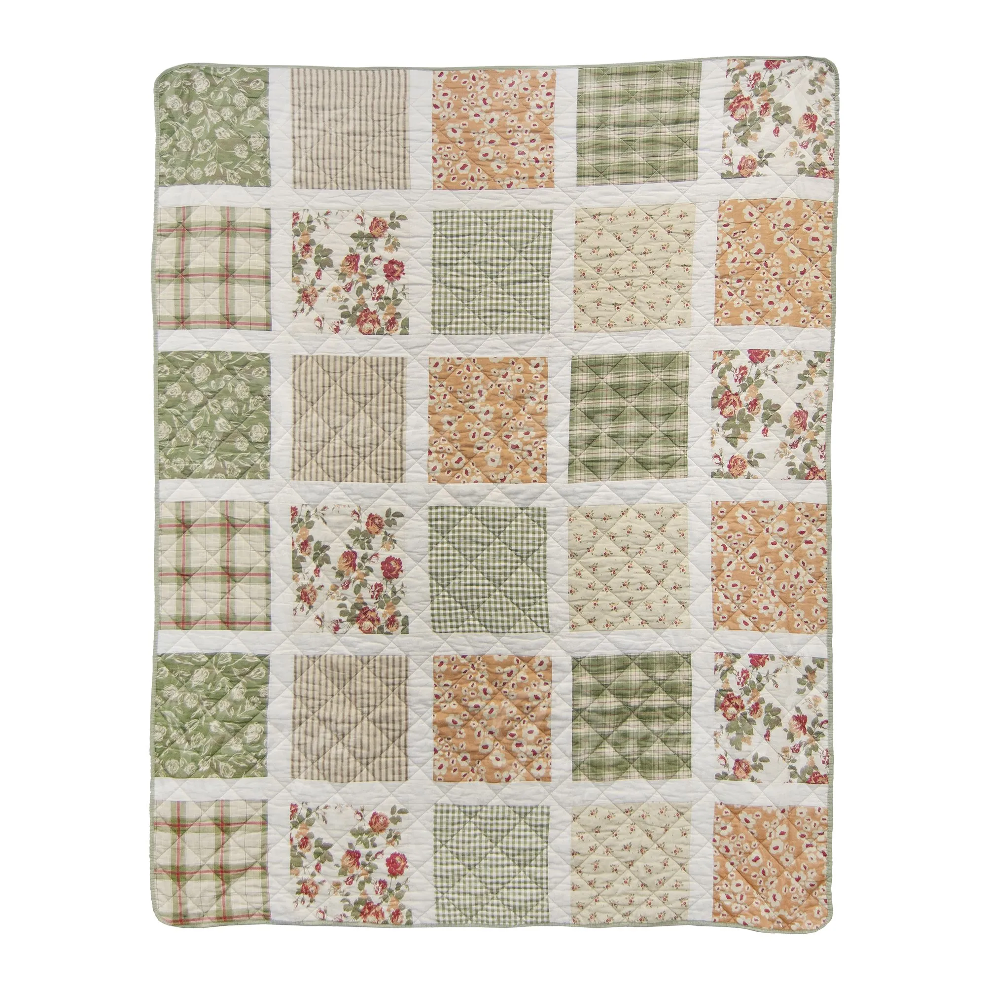 Peach Rose Quilted Collection