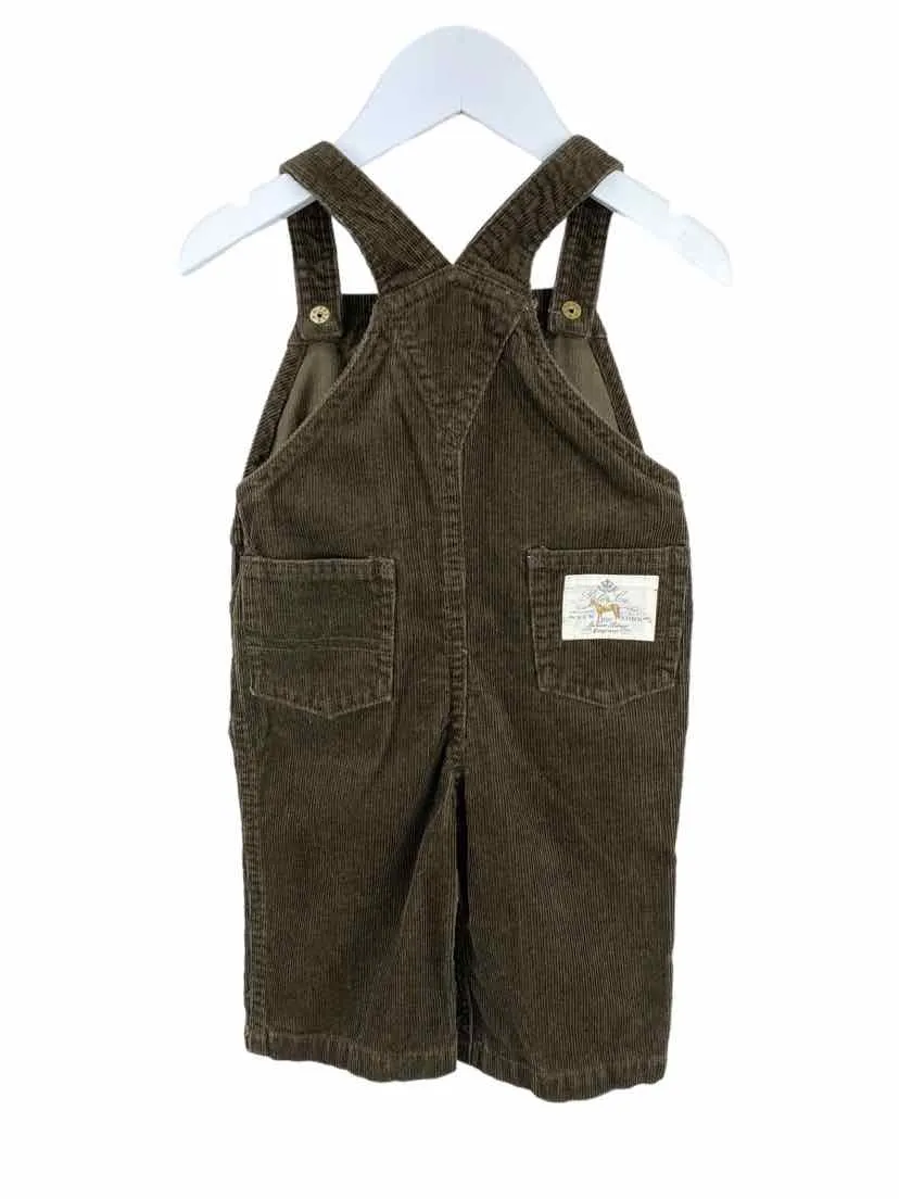 Ralph Lauren Baby Boy Corduroy Overall  Brown Size 9M