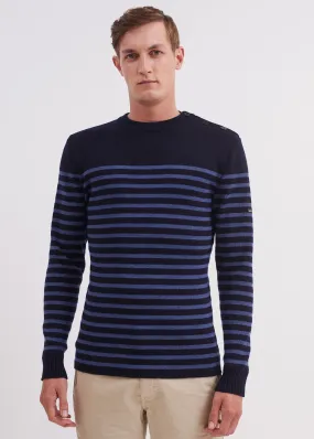 Rochefort striped sailor jumper - slim fit, in merino wool (NAVY/JEAN)