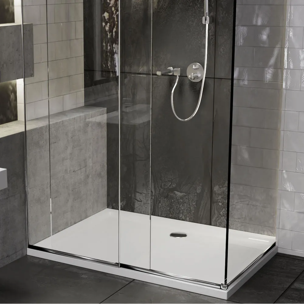 Roman Stone Solid Surface Anti Slip Shower Tray - 1700 x 800 x 40mm