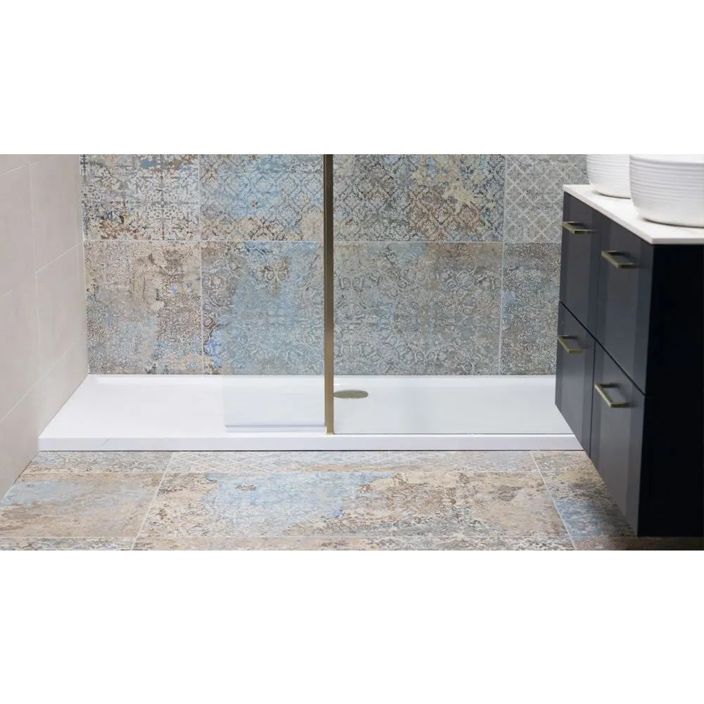 Roman Stone Solid Surface Anti Slip Shower Tray - 1700 x 800 x 40mm