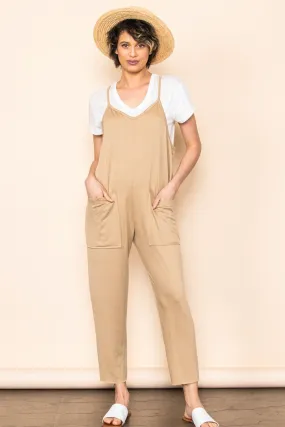 Sand French Terry Jogger Fit Overall Jumper