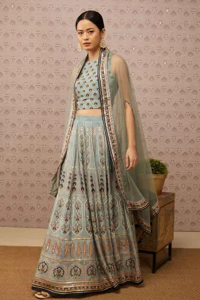 Sarouk Embroidered Lehenga Set With Dupatta