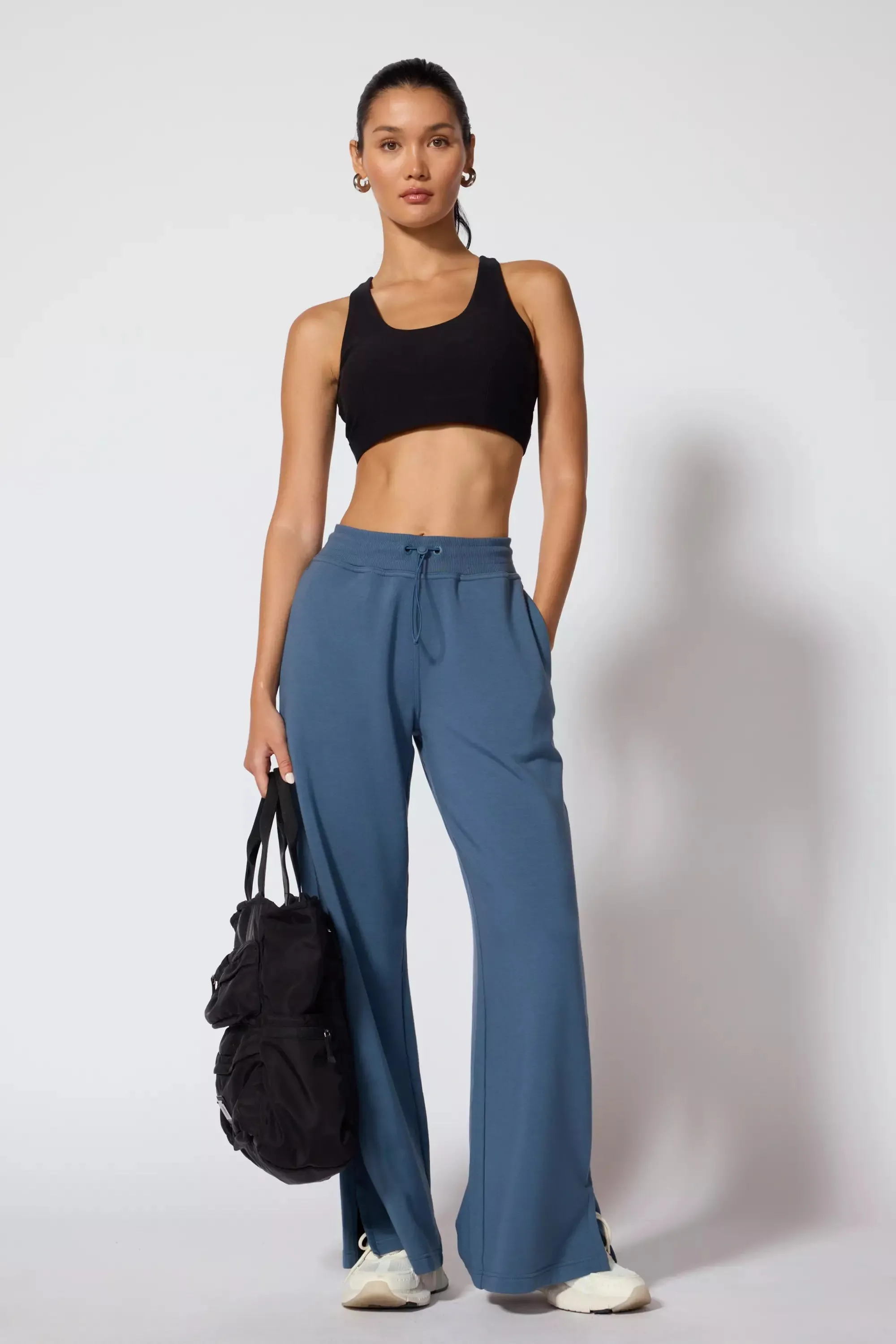 Serenity Wide Leg Pant - Petrol Blue