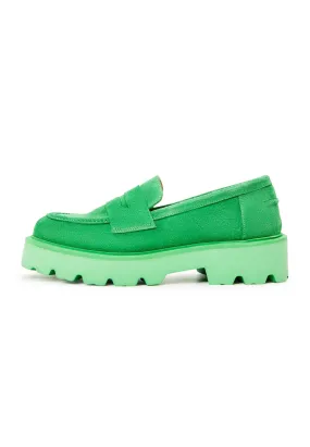 Slip-on Suede Loafers - Green