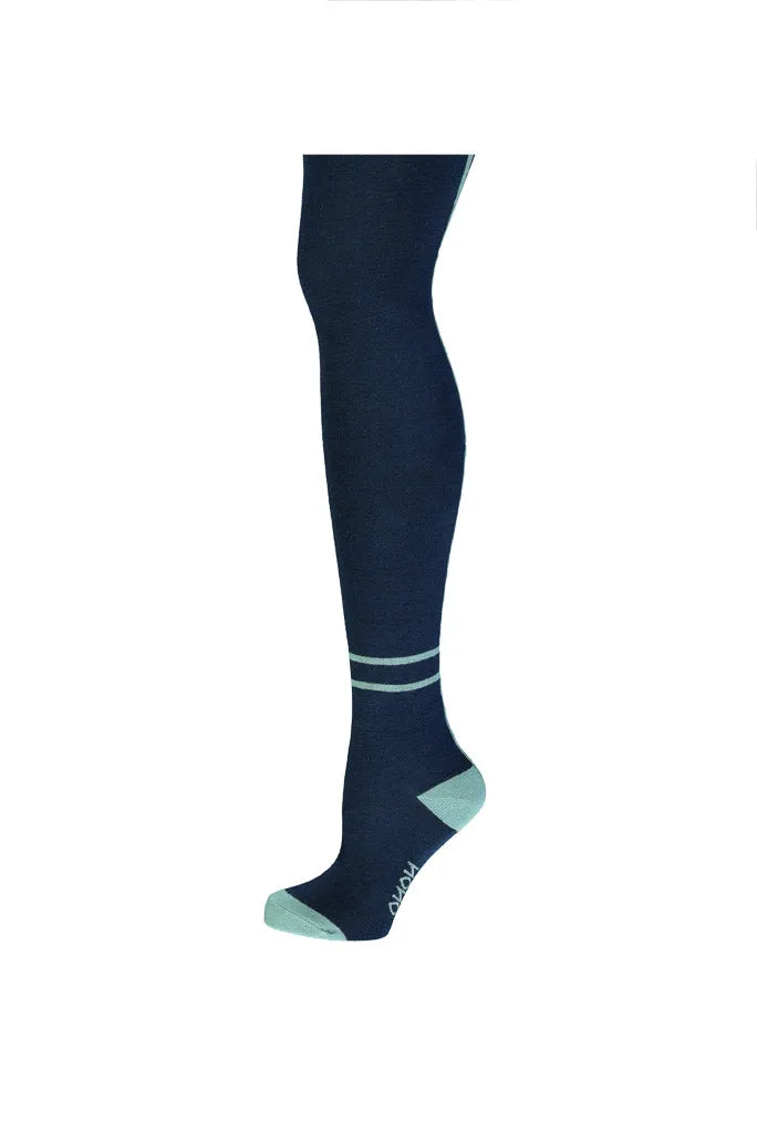 Splash Tights With Stripe Back