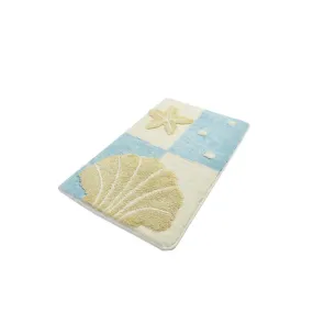 Starfish - Blue  Bath Mat