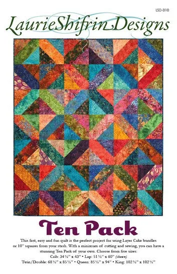 Ten Pack Quilt Pattern