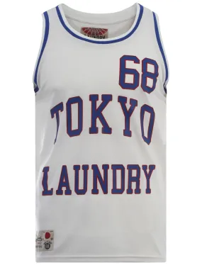 Tokyo Laundry ivory basketball vest