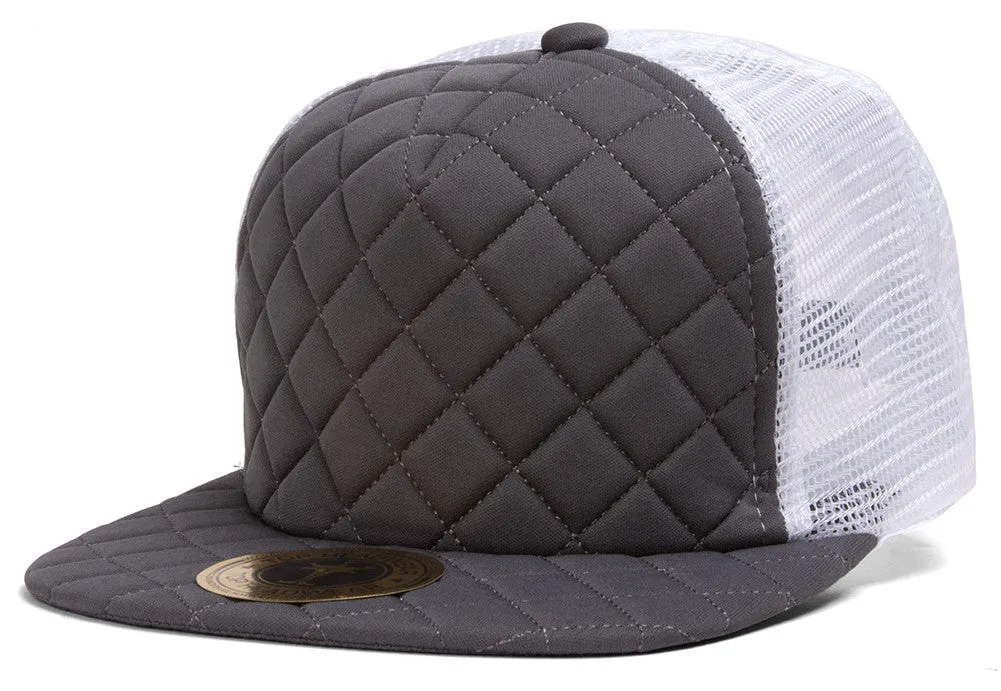 TopHeadwear Quilted Adjustable Trucker Hat