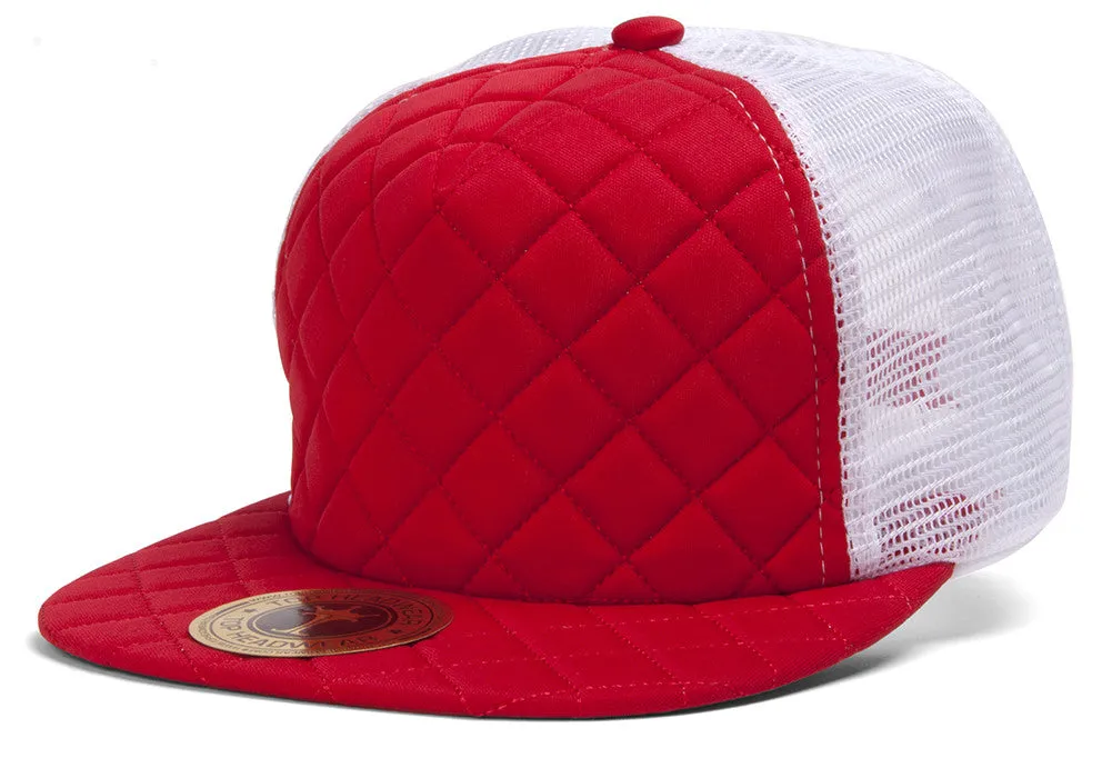 TopHeadwear Quilted Adjustable Trucker Hat