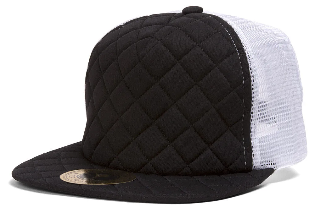 TopHeadwear Quilted Adjustable Trucker Hat