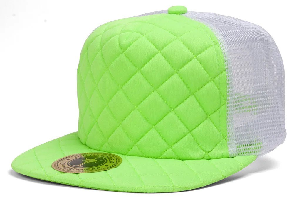 TopHeadwear Quilted Adjustable Trucker Hat