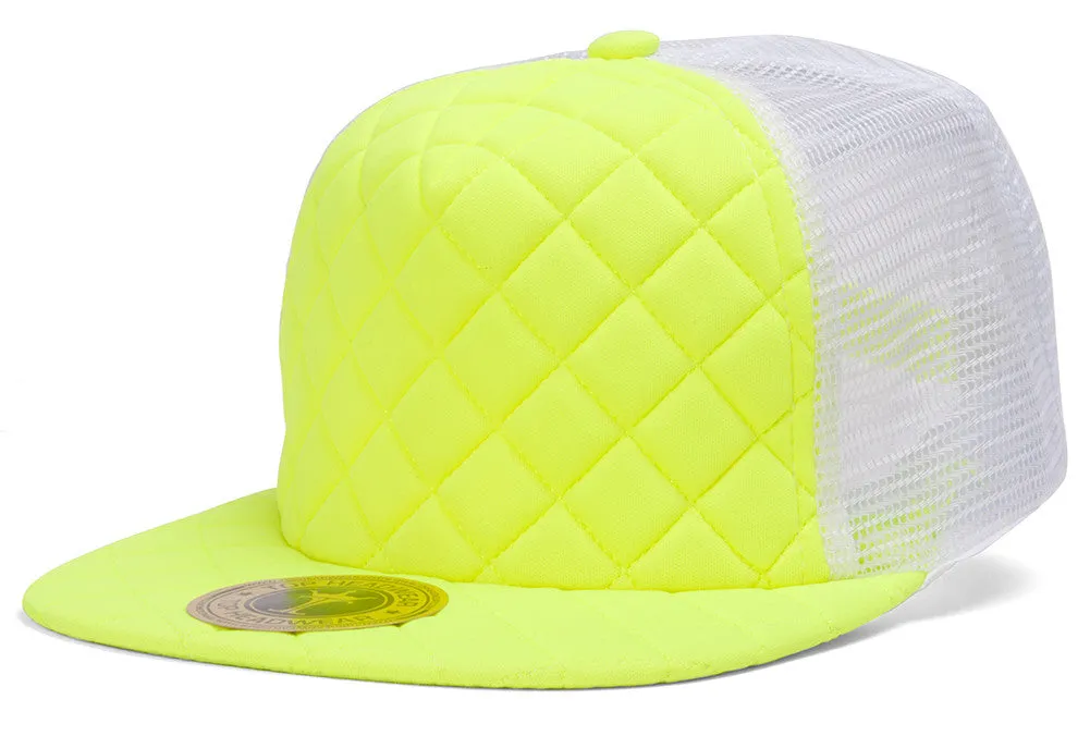 TopHeadwear Quilted Adjustable Trucker Hat