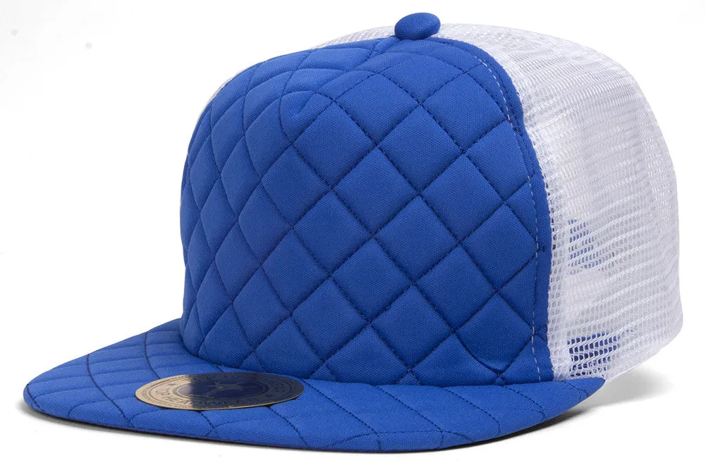 TopHeadwear Quilted Adjustable Trucker Hat