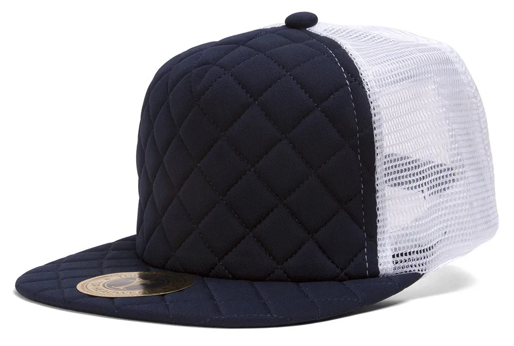 TopHeadwear Quilted Adjustable Trucker Hat