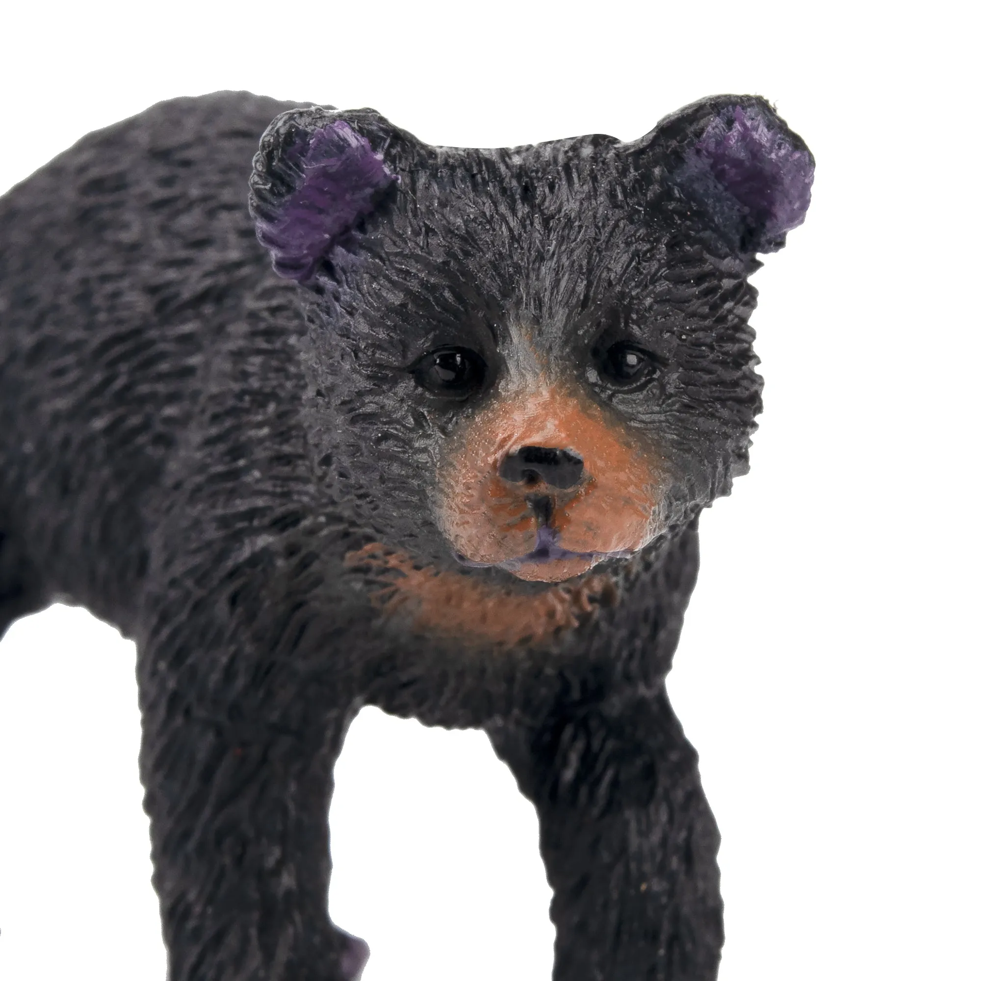 Toymany Black Bear Cub with Raised Paws Figurine Toy