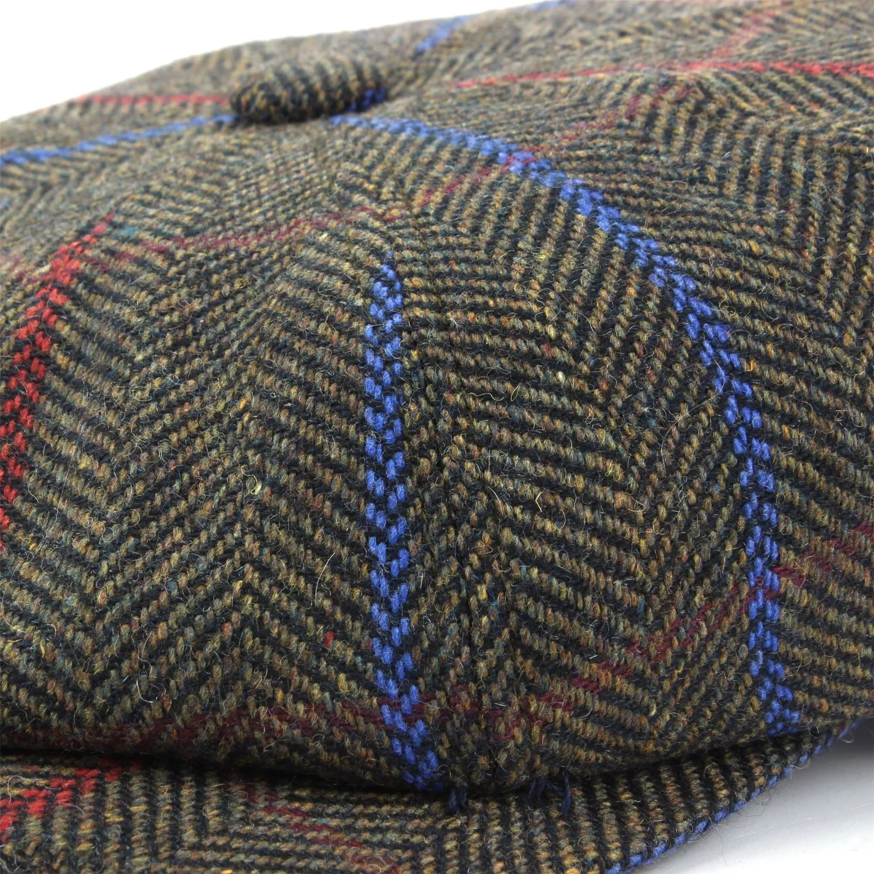 Tweed Peaky Blinders Gatsby Newsboy 8 Panel Flat Cap - Brown