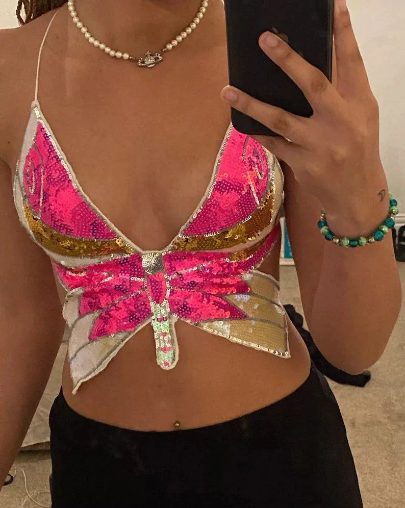 Uniwim 2024 TAO BUTTERFLY SEQUIN TOP