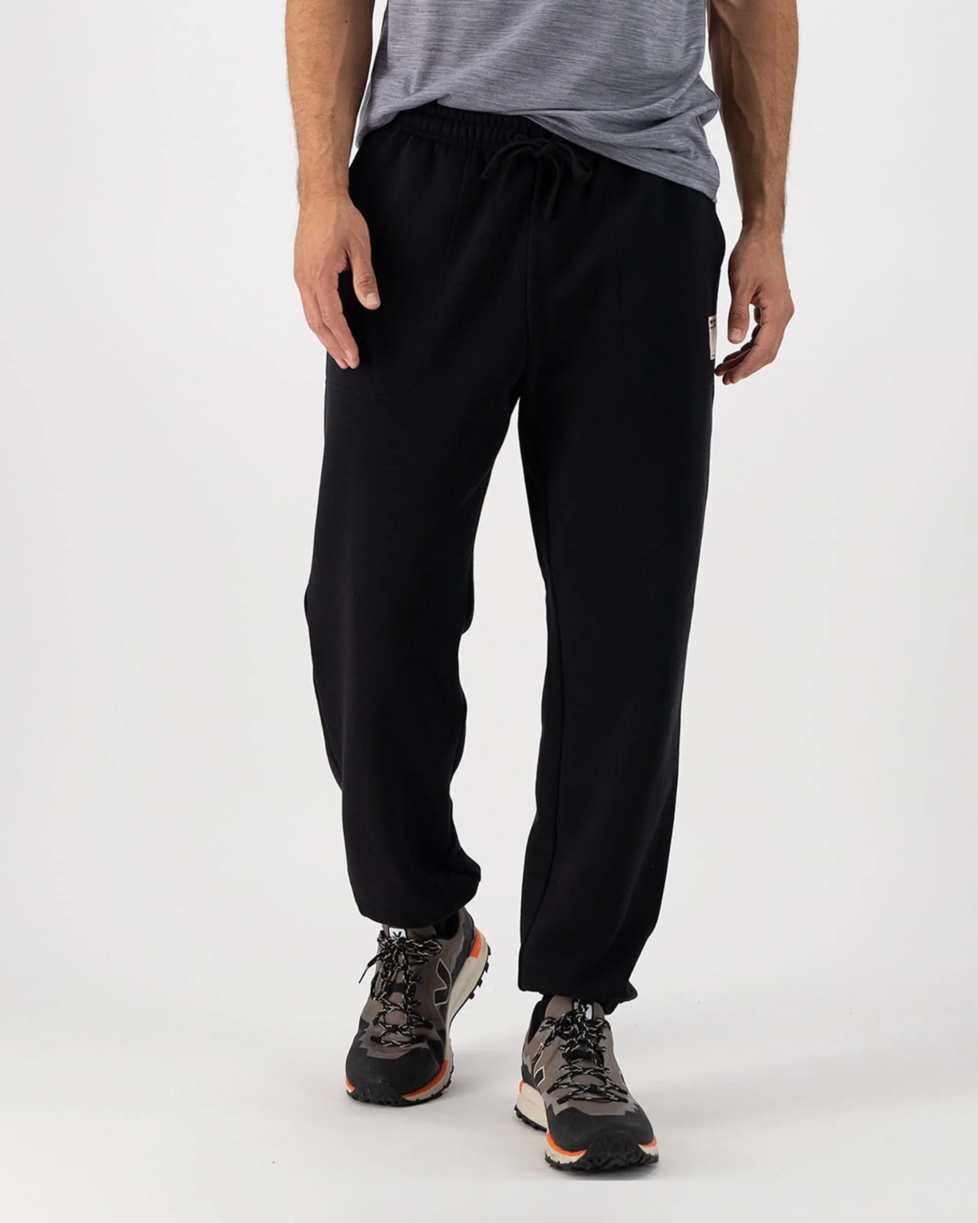 Verdant Merino Organic Cotton Sweatpants - Black