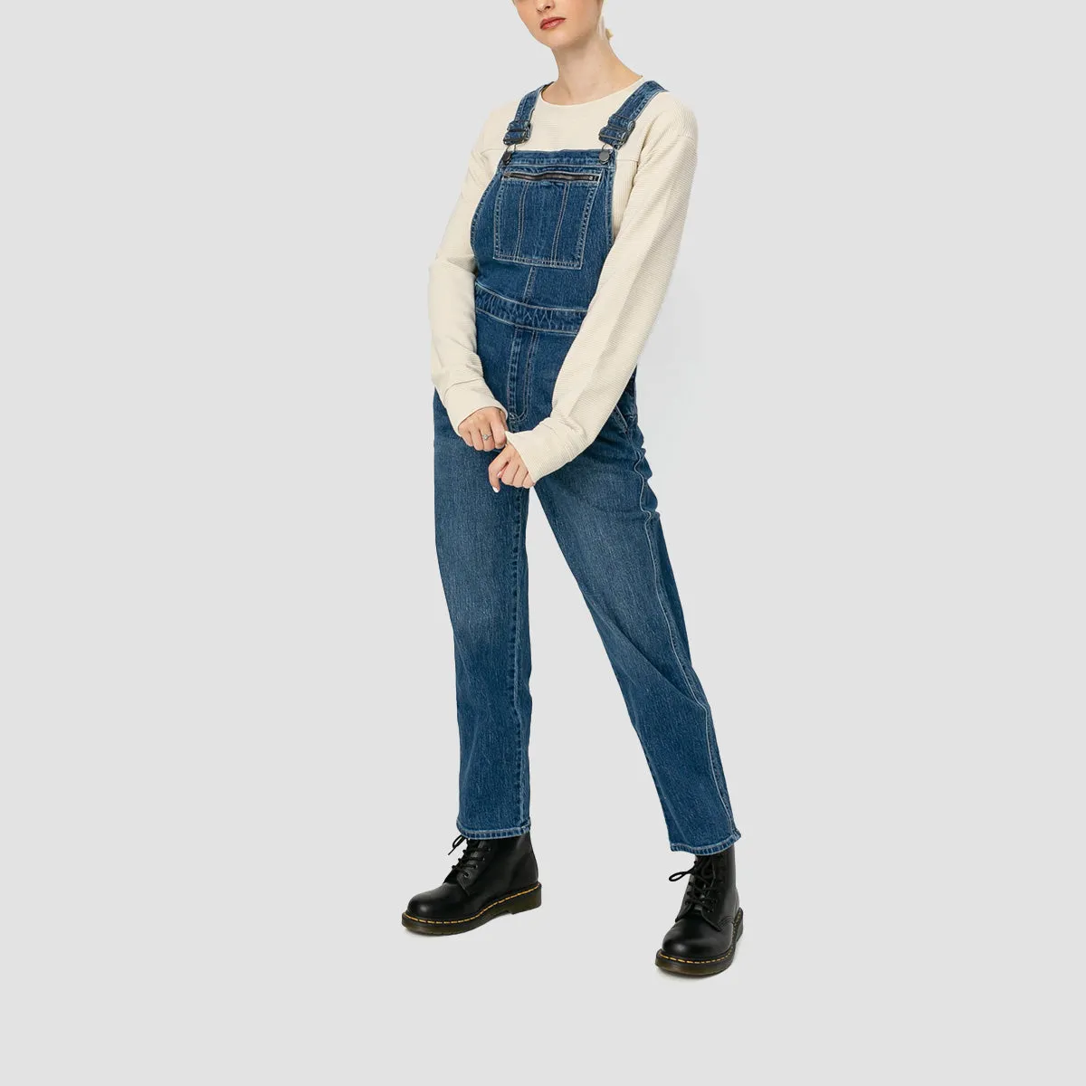 Volcom Stoney Overall Dungarees Seventies Indigo - Womens