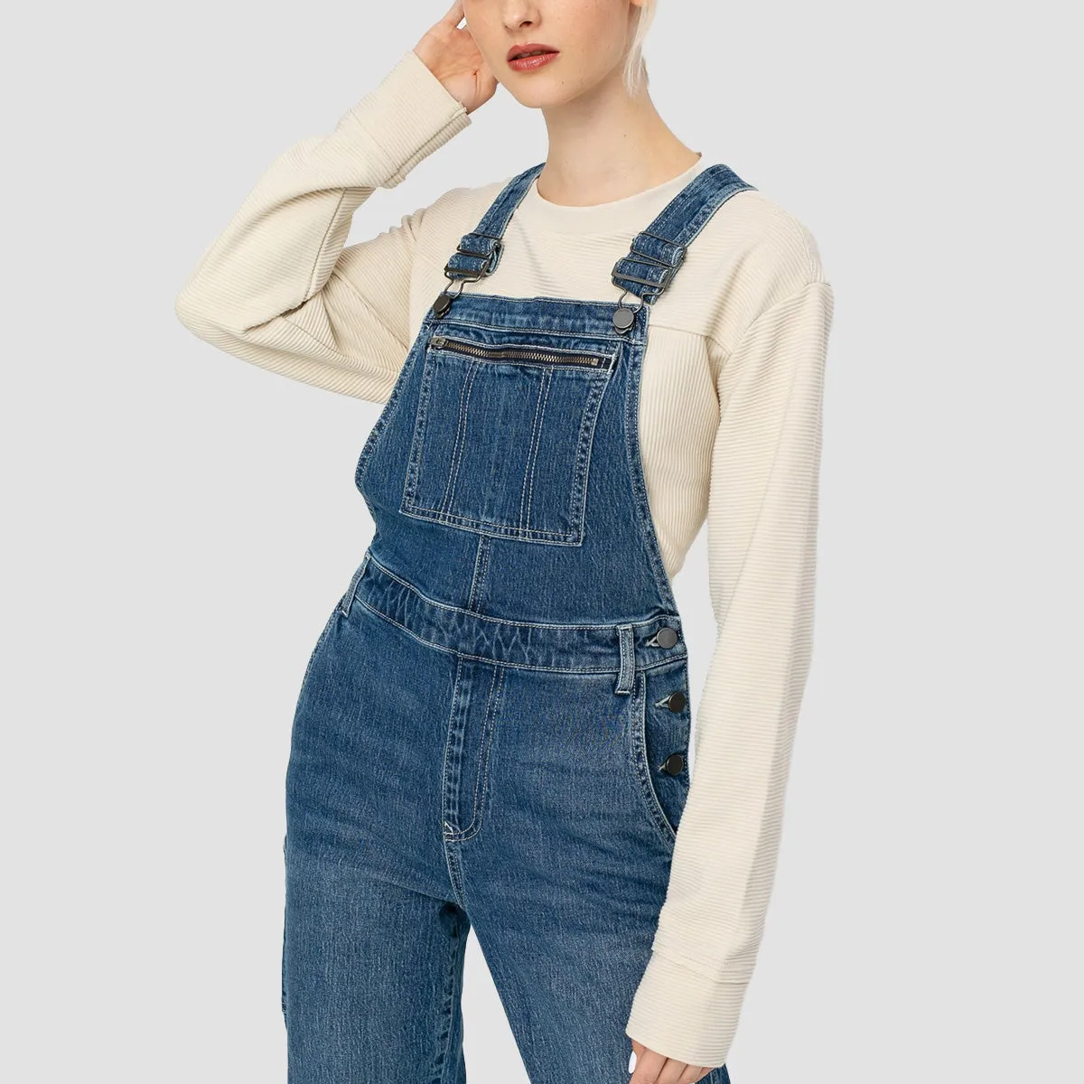 Volcom Stoney Overall Dungarees Seventies Indigo - Womens