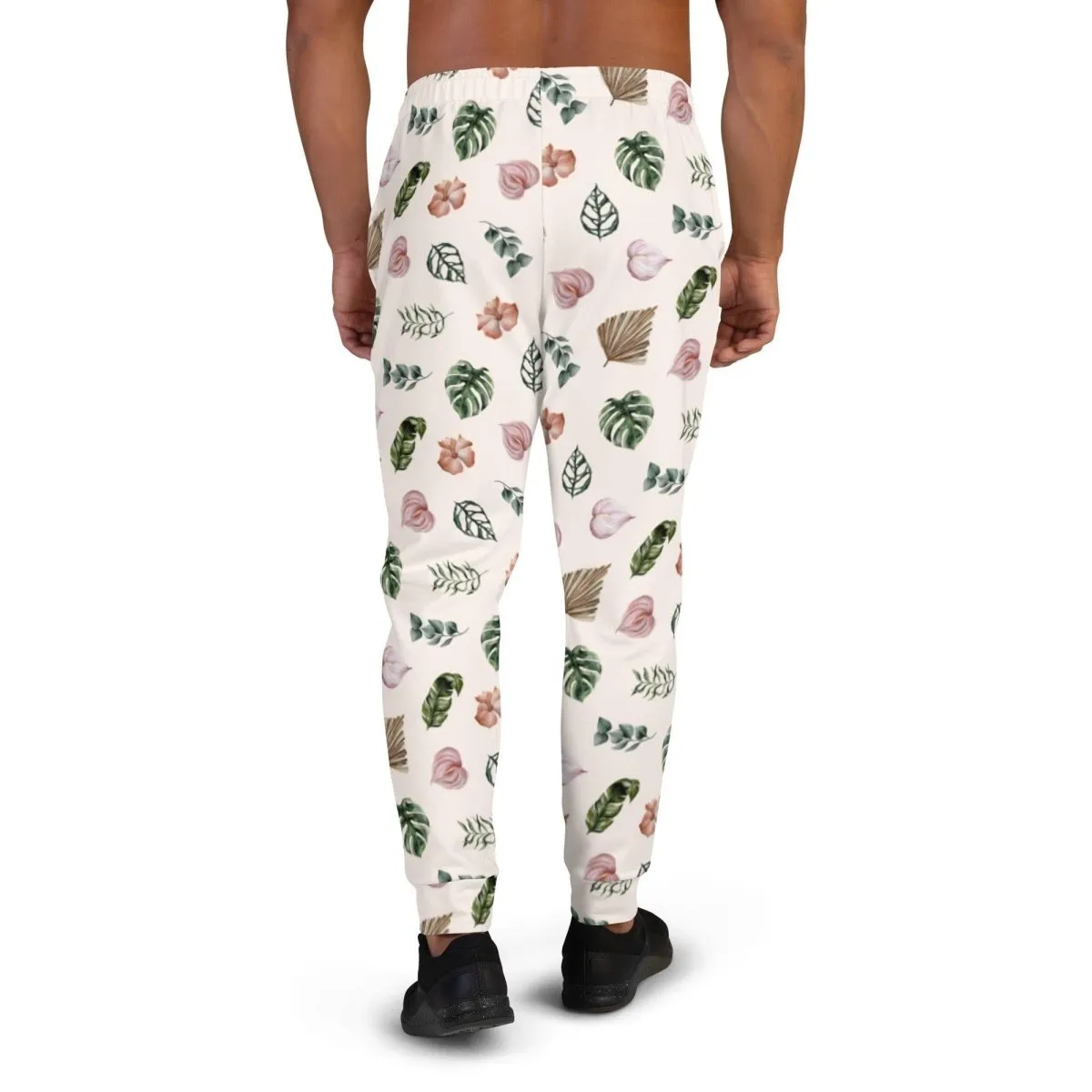 White Jungle Flora Men's Street Joggers