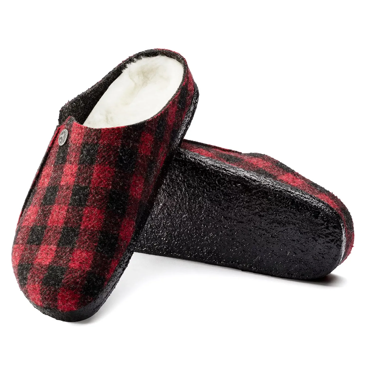 Women's Birkenstock | Zermatt Rivet Slippers | Plaid Red